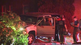 Sherman and Hope crash; SUV hits tree