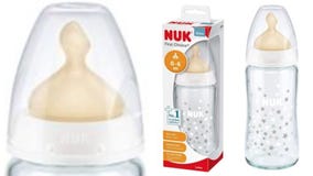 NUK glass baby bottles sold on Amazon recalled over high lead levels