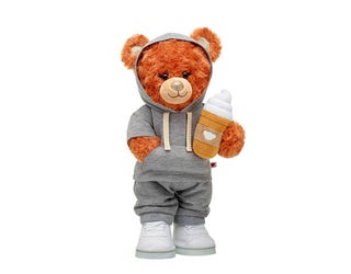 Build-A-Bear Workshop Fuzzy Dog w/ Chicago Bears sweatshirt And Distressed  Jean