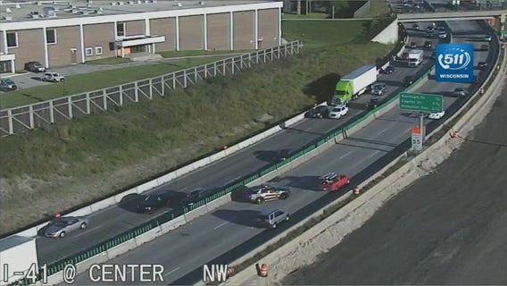 2 separate crashes on I-41 NB near Center; 9 vehicles involved