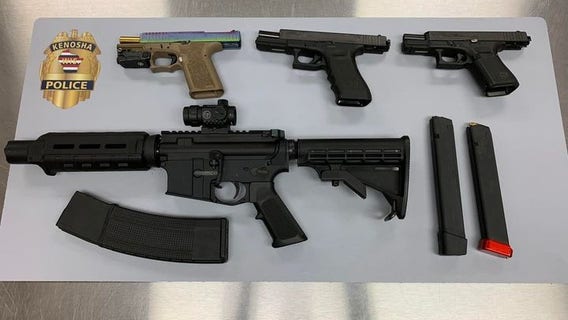 Kenosha police seize 4 illegally possessed firearms