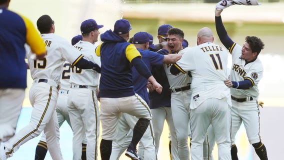 Brewers walk off Rays, sweep 2-game series