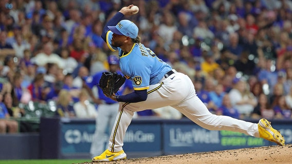 Cubs beat Brewers; Freddy Peralta takes no-hit bid into 7th