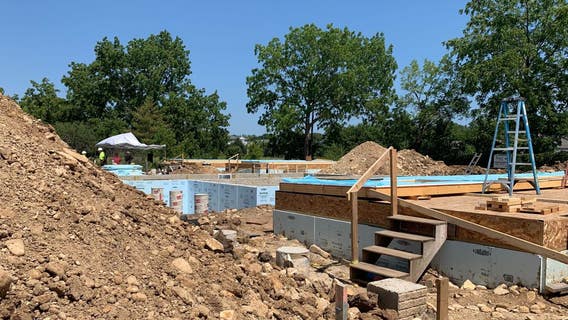Waukesha County Habitat White Rock Avenue duplexes under construction
