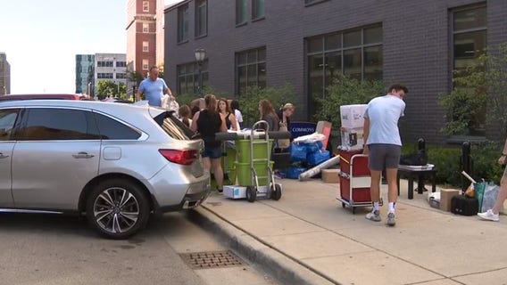 Move-in day at Marquette residence halls on Aug. 24