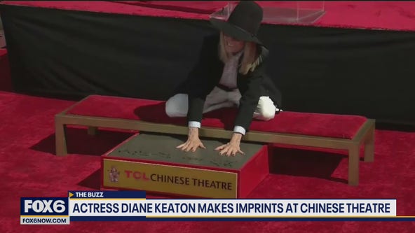 Diane Keaton makes imprints in Chinese Theatre