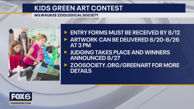 Kids Green Art Contest; enter through Aug. 12