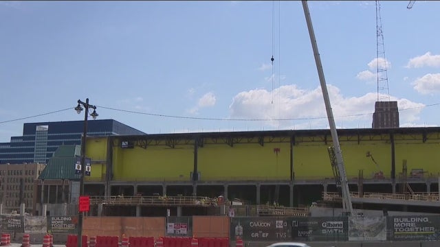 Wisconsin Center service corridor installed amid expansion project