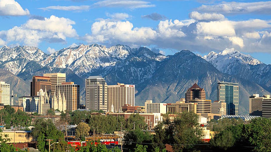 Salt Lake City Utah Skyline Panoram