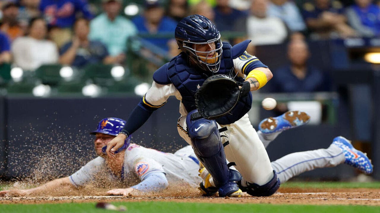 Tyler Naquin of the Milwaukee Brewers poses for a photo during the News  Photo - Getty Images