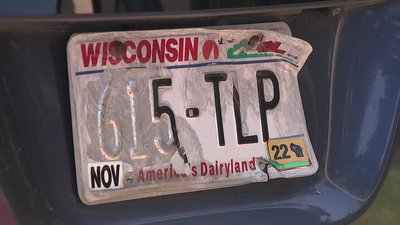 Peeling License Plates Wisconsin Works To Replace 3 Million FOX6 black-custom-colorado-license-plate-limitless-workshop