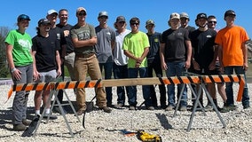 Hartford students' home building project underway