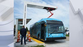 Milwaukee County electric bus charging station installed