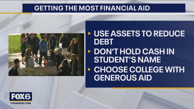 College tuition; get the most financial aid