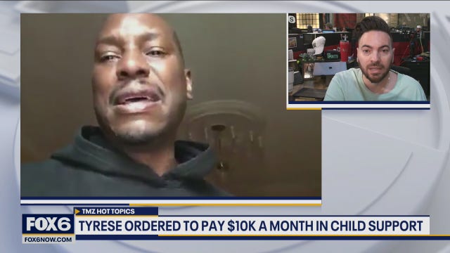 Tyrese ordered to pay $10K a month in child support