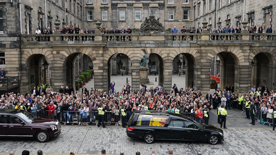 The Coffin Carrying Queen Elizabeth II Transfers From Balmoral To Edinburgh