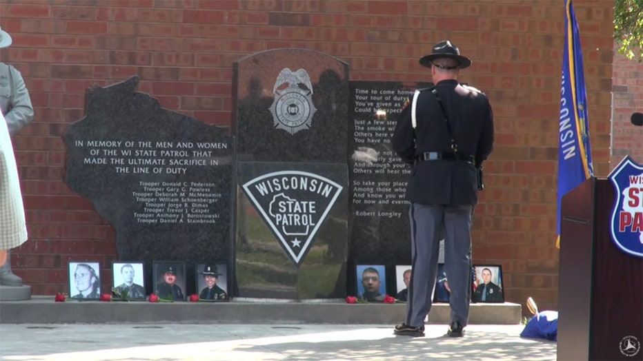 Wisconsin State Patrol fallen troopers memorial dedicated