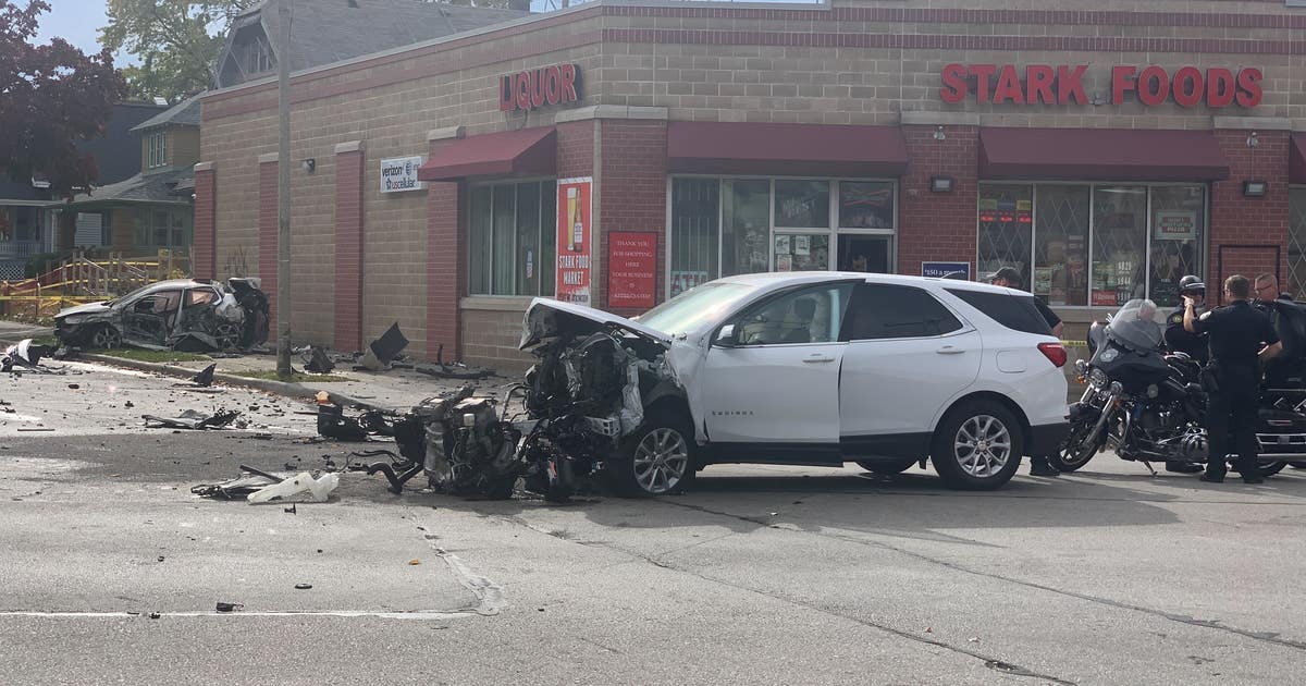Milwaukee crash near 13th and Atkinson; 2 men injured | FOX6 Milwaukee