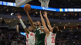 Bucks rout Rockets, Giannis Antetokounmpo scores 44 in home opener