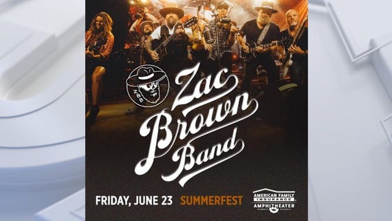Summerfest 2023 headliner; Zac Brown Band on June 23