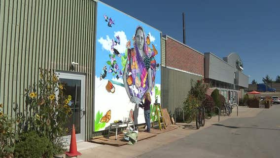 Outpost fair trade mural in Bay View