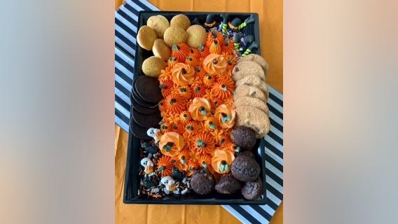 Sweet twist on popular TikTok trend: Halloween buttercream board
