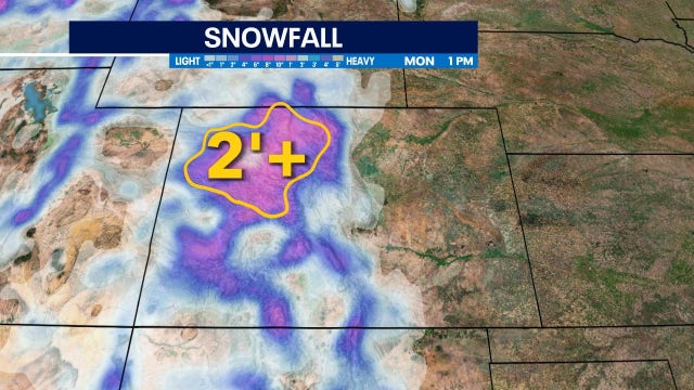 Big snow for Colorado to end October