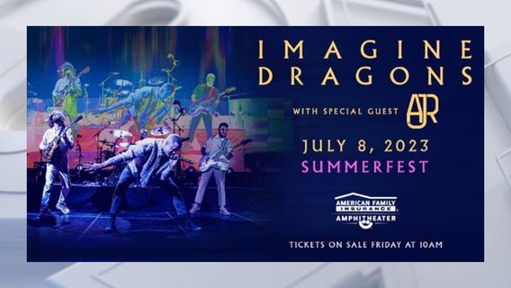 Summerfest 2023 headliner; Imagine Dragons on July 8