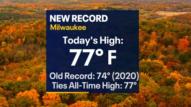 Milwaukee sets record high for Nov. 10, ties record for month
