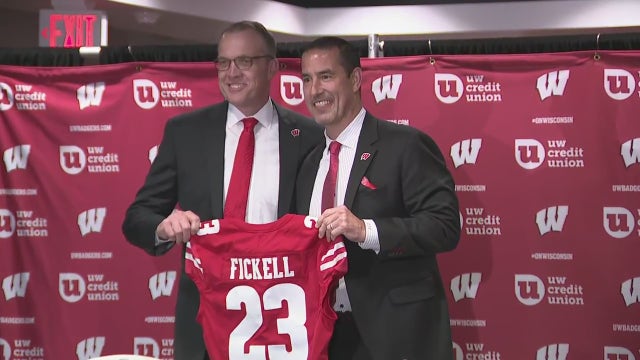 Wisconsin new coach; Luke Fickell introduced by university officials