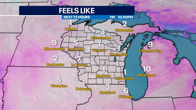 Coldest air of the season forecasted for the weekend