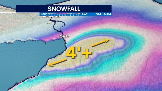 Buffalo area could get over 4 feet of snow by the weekend