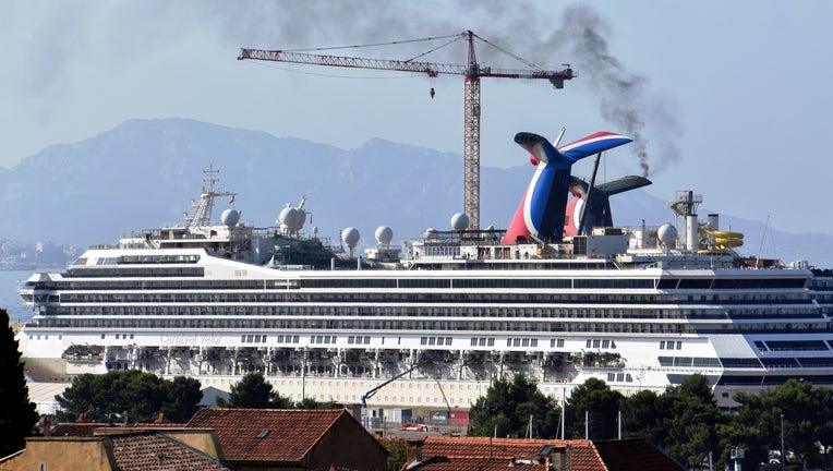 Cruise ship Carnival Valor docked in Marseille