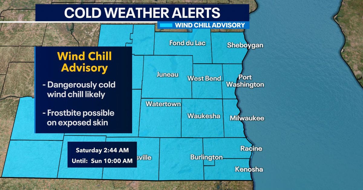 Wisconsin wind chill advisory in effect until Sunday morning | FOX6 ...