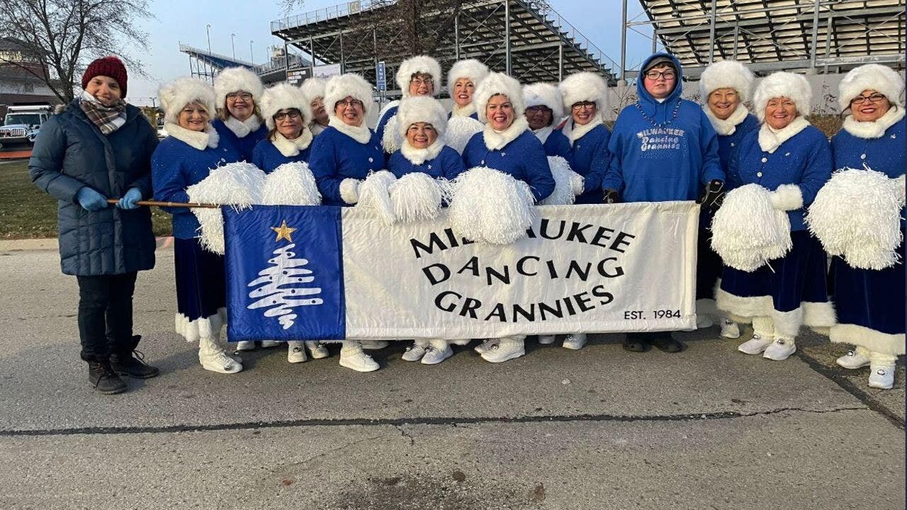 Milwaukee Dancing Grannies in West Allis parade on eve of Waukesha