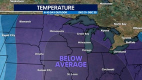 Bitter cold air returns for the 1st day of winter