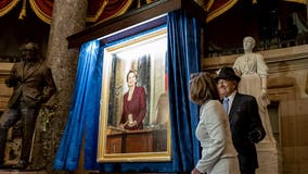 Portrait of Nancy Pelosi unveiled, historic 1st of a female speaker