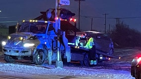 West Allis car, train crash; driver taken to hospital