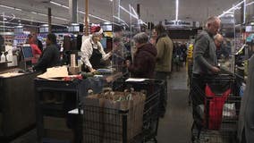 Grocery stores packed before winter storm 'so we can be snowed in'