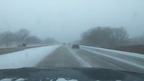 Waukesha County vehicle in ditch calls steady during winter storm