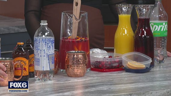 Amelia makes mocktails