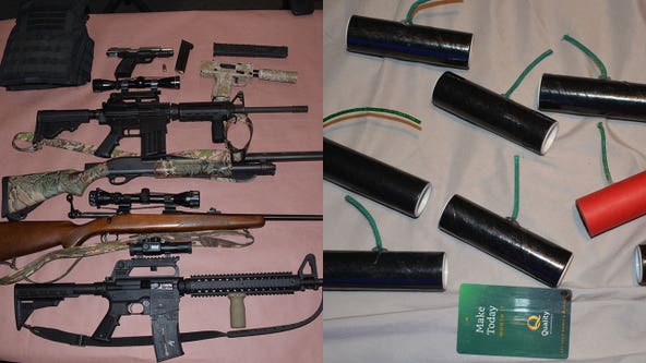 Kenosha County drug investigation; explosive devices, guns recovered
