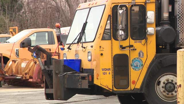 Milwaukee DPW: 100 salt trucks operating, general ice control