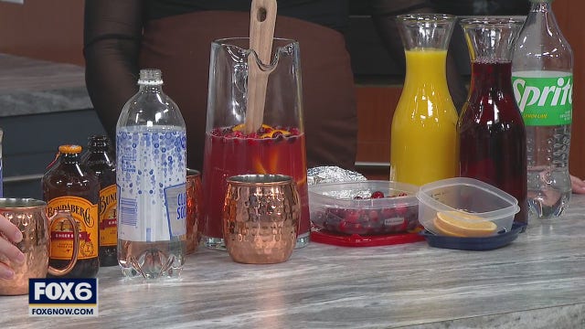 Amelia makes mocktails