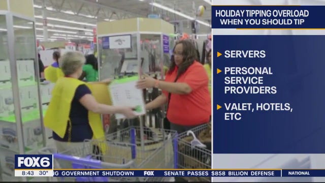 Holiday tipping; how much to give