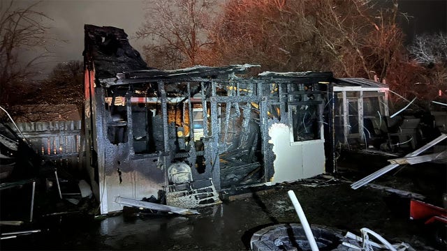 Darien shed fire, multiple agencies respond