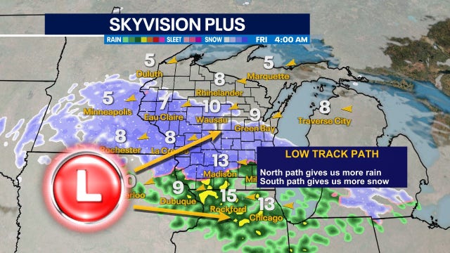 Friday snowfall uncertainty; biggest forecast factors