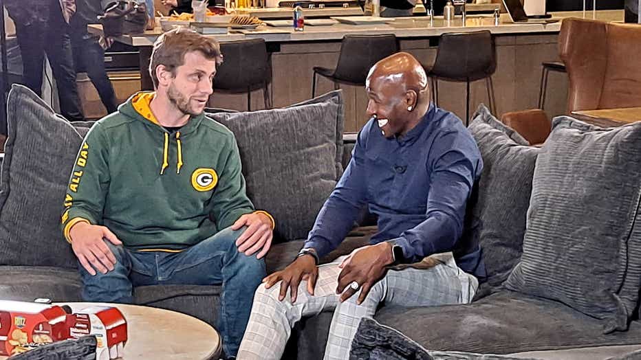 Green Bay Cast Charlie Berens Donald Driver chat in live stream