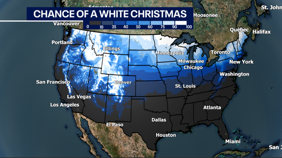 White Christmas forecast, southeastern Wisconsin could see snow