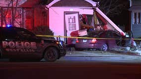 West Allis drunk driving crash; woman accused, slammed into porch
